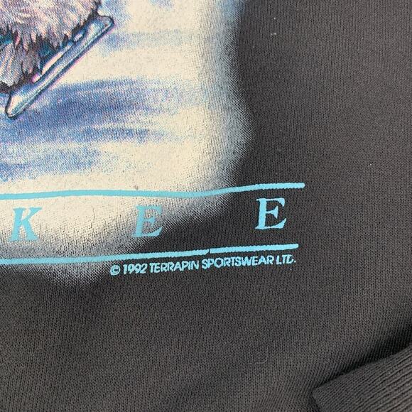 Holoubek VTG 1992 Milwaukee Winterfest Black Crewneck Sweatshirt Unisex Size XL - Picture 7 of 8